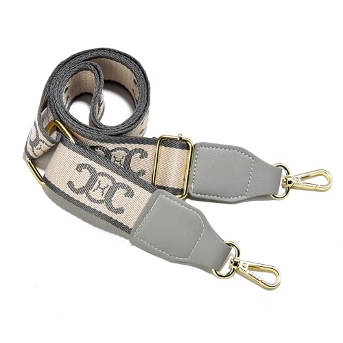 Image of Purse Strap Wide Replacement Crossbody Bag Straps, 1.5 inch Canvas Handbag Shoulder Strap, Adjustable Tote Belt(Gold Hardware