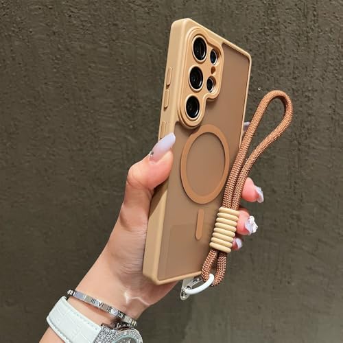 Samsung Galaxy S23 S24 S25 S26 Ultra S26 S25 Plus�p �X�g���b�v�t���}�b�g�������ϏՌ��}�O�l�b�g�J�o�[ ���C�����X�[�d�ϏՌ��J�o�[ �f�U�[�g Samsung Galaxy S23 Ultra�p