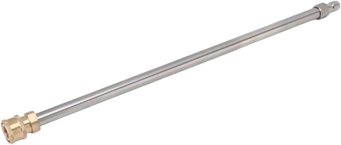 Pressure Washer Extension Wand Stainless Steel Larger Range 1/4 Inch Power Washer Lance Good Sealing Universal for Apartment