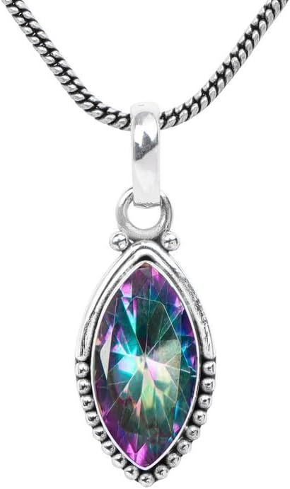 Gemstone Pendant Silver Pendant For Women Girls Gift, Natural Gemstone Pendant Necklace, Handmade Pendant, Solitaire Pendant Christmas Gift - Image 2