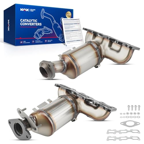 KAX Catalytic Converter Fit for Taurus 2013-2018 3.5L,Police Interceptor Sedan 2013-2019 3.7L,3.5L,MKZ 2013-2016 3.7L,Flex 2013-2019 3.5L,Explorer 2013-2019 3.5L,Catalyst 4 Pore,19517/19516,2 PCS