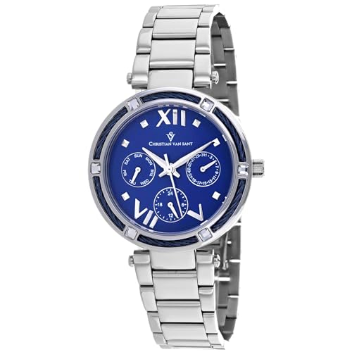 Montre Christian Van Sant Sienna CV1821 bleue pour femme élégante et moderne