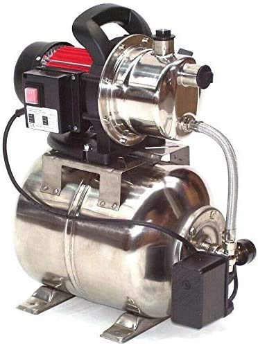 Edelstahl Hauswasserwerk 3800L Gartenpumpe Wasserpumpe Pumpe 44323 Bewässerung Edelstahl, Membrandruckbehälter,AWZ Druckkessel Membrankesse Ausdehnungsgefäß AWZ