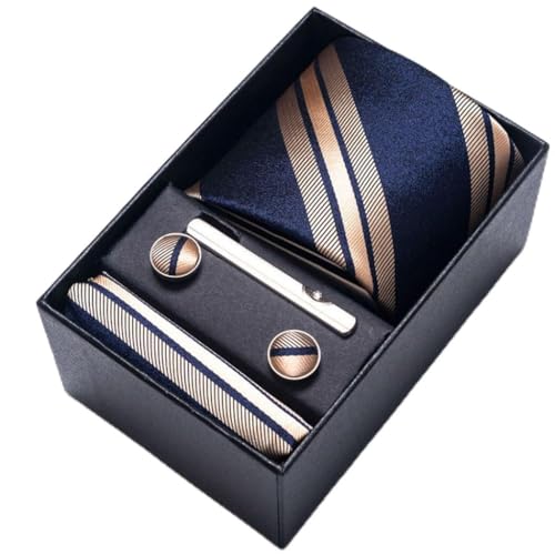 Corbata formal de hilo teñido para hombre 8 cm miniatura 1