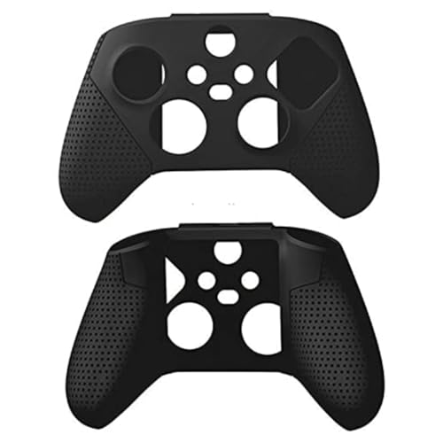 Image of TMG Silicone Cover Case for Xbox Series X /S Controller, Rubber Skin Protector for Xbox Series X /S Controller with Matching Thumb Grips (Black)