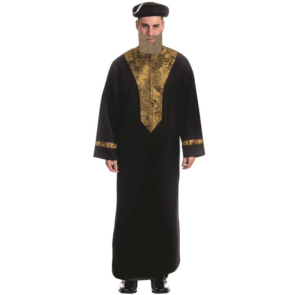 Dress Up America Adult Sephardic Chacham Rabbi Costume - Beautiful Dress Up Set for Role Play