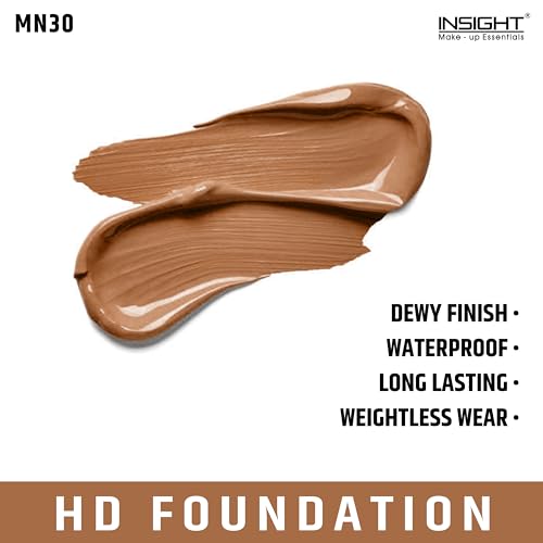 Image of INSIGHT HD Foundation | Dewy Finish | High Coverage| Blurring Properties| Lightweight | Fragrance Free |Flawless Look| Shade-MN30
