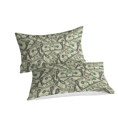 Housse de couette dollar imprimé 3D microfibre parure de lit 220x240cm - 6