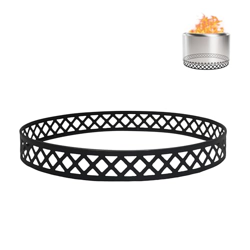FEBTECH - 23 Inch Carbon Steel Firepit Stand for 27 Inch Fire Pit - Heat Resistant, Portable Smokeless Firepit Accessories for Indoor Outdoor Fireplaces - Ideal for Camping, Patio, Deck Fire Pit