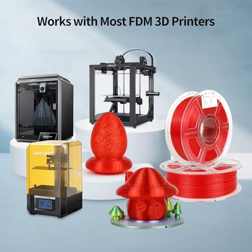 Image of 3D Printer Pla Filament HS Transparent Red for Bambu Lab AMS,AMS Lite