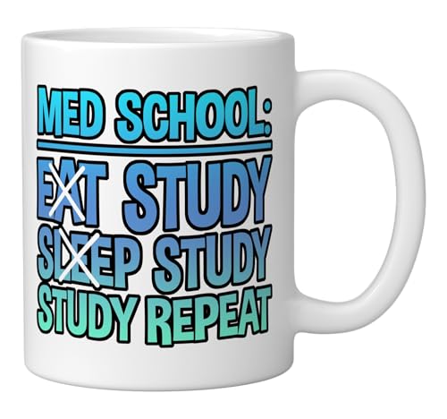 Taza de Cerámica Blanca 11 oz Med School miniatura 2
