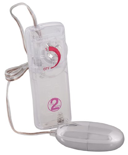 You2Toys Vibro-Ei 'Silver Star' - kraftvoller Vibro-Bullet für Frauen, stufenlos einstellbare Vibration, zur Vagina- und Klitoris-Stimulation, silber