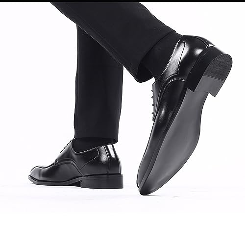 Men's Formal Oxford Shoes Comforable Lace Up Dress Shoes Classic Stylish Business Derbys Wedding Suit Shoes4