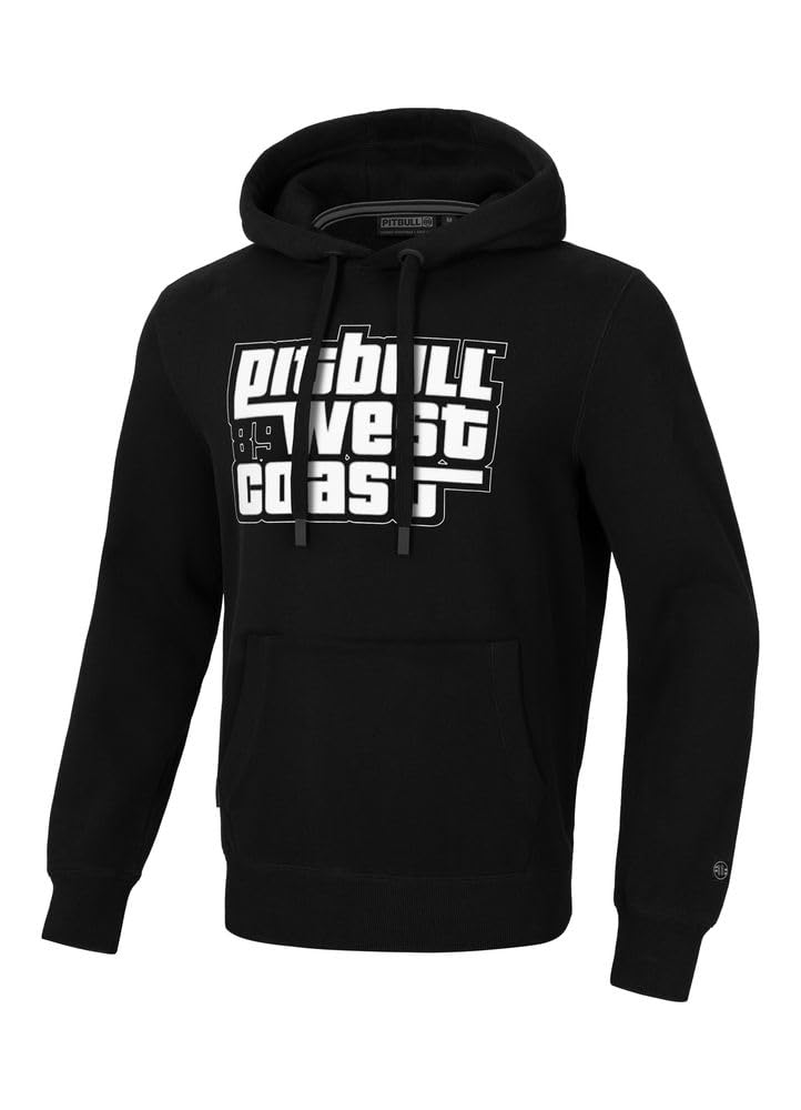 Pitbull Męska bluza z kapturem męska bluza z kapturem z bawełny Most Wanted sweter bluza z kapturem bluza z nadrukiem M, czarny, M