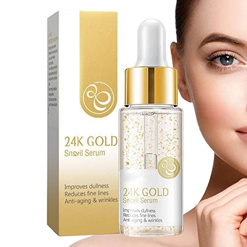 24k Gold Serums, 24K Gold Aging Proof Face Serums Moisturizer, Essence For Day And Night Wrinkles Reduction, Re-Activate Skin Youth (1PCS)