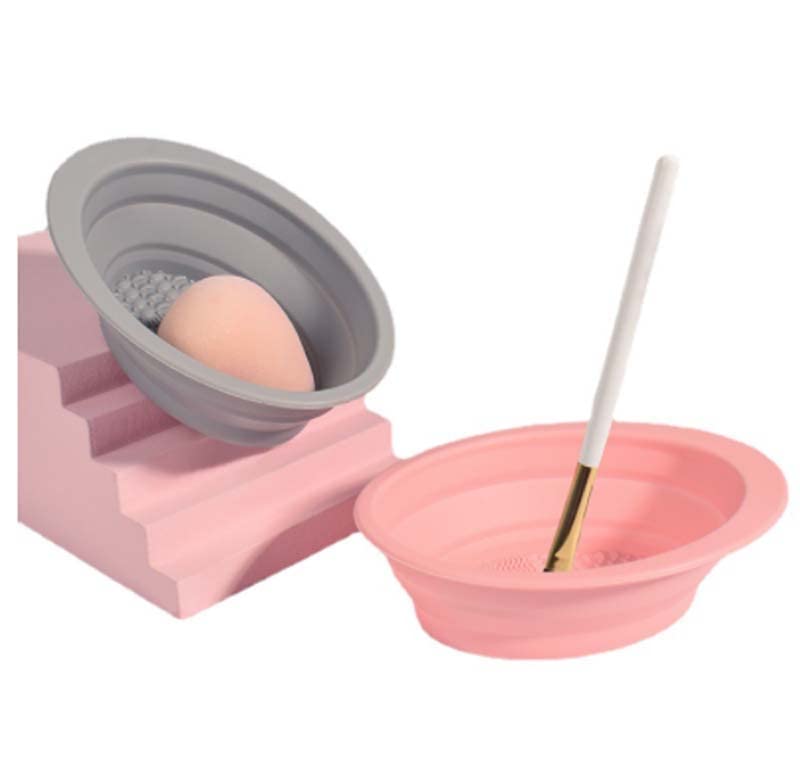 Miniatura 2 de Almohadilla de limpieza de brochas de maquillaje, limpiador de brochas de maquillaje de silicona, cuenco de limpieza de brochas de maquillaje