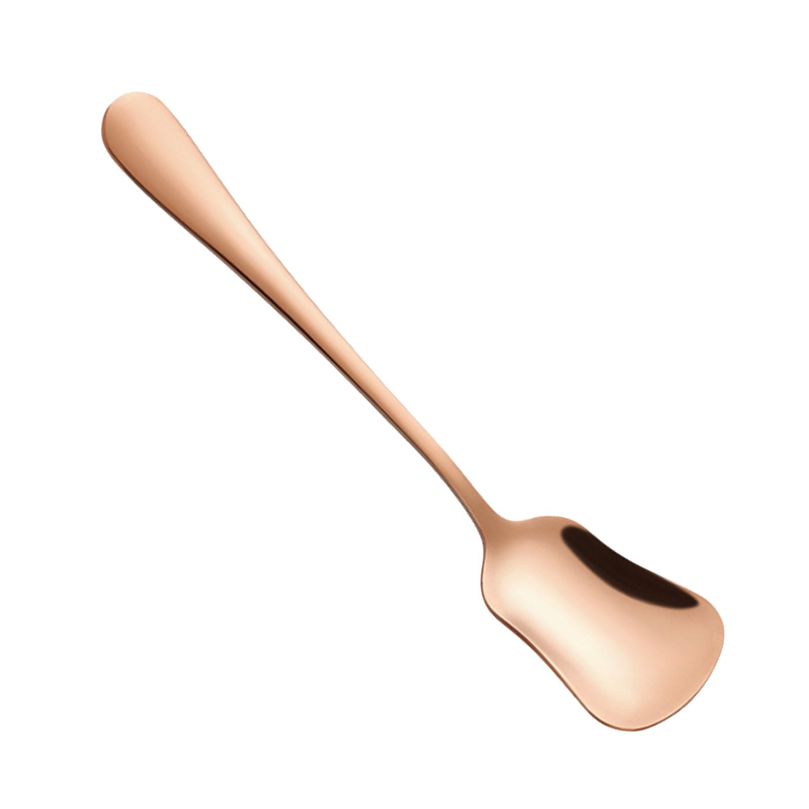 BWANGIAO Premium Stainless Steel Dessert Spoon With Unique Gourd Shape Head Small Shovel Spoon For Ice Cream Coffee And Yogurts