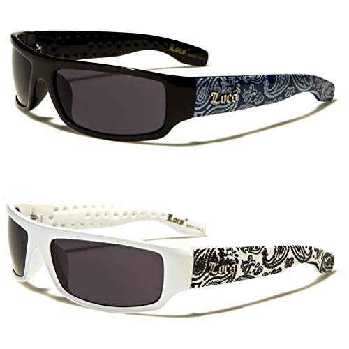 Locs Hardcore Bandanna (2P 1 Blue 1 White)