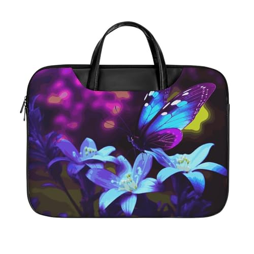 Bolso Para Laptop 17 Pulgadas Impermeable Azul Morado miniatura 1