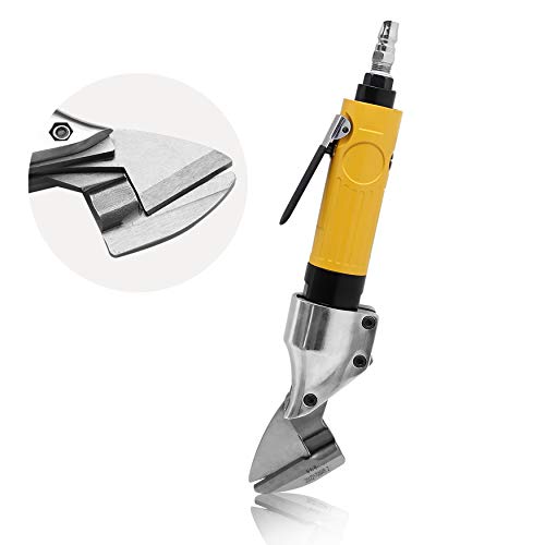 NEWTRY Pneumatic Scissors Heavy Duty Air Shears Power Metal Stainless Steel Shear Cutter Scissor Cutting Tool for Metal Sheet Diamond Mesh Iron (upgrade B)