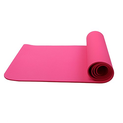 Yoga Mat Extra Thick Fitness & Workout Mat Non-slip Exercise Yoga Mat High Density Eco-Friendly TPE Pliates Mat with Carrying Strap 72