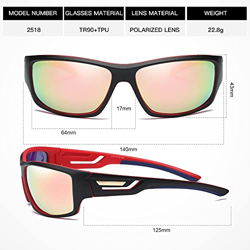 Image of Polarized Sports Sunglasses TR90 Unbreakable Frame for Men Women Running Cycling Fishing Golf Baseball