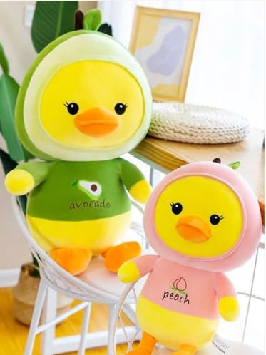 Image of Little Swag Cute Set of 2 Duck Soft Stuffed Toys, Plush Teddy Bear Animal Figure Dolls for Girls, Boys, Kids, Adults, Birthday Gift, Home Decor & Car Decoration - 35 cm