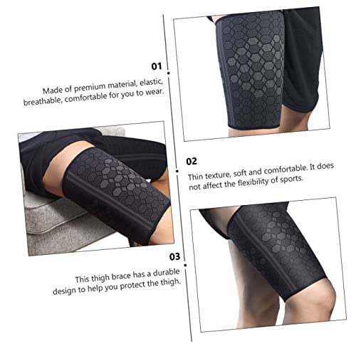 Protector de muslo elástico de nylon para deporte miniatura 5