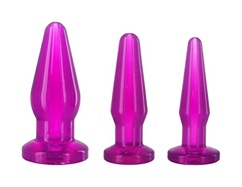 Lynx Filling 3plug Anal Trainer Set, Purple, 3 Count