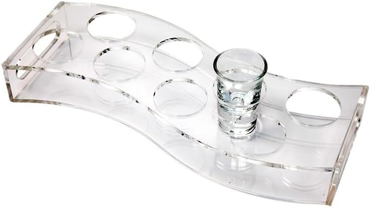 Acrylic Cup Holder Liquor Baijiu Thickened Wine Dispenser Set