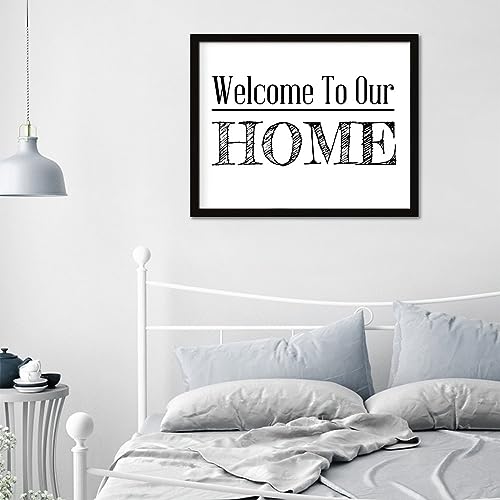 Citations religieuses sur panneau en bois Welcome pour cadeau - 7