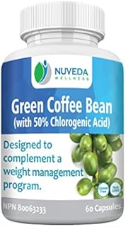Green Coffee Bean Extract Supplement with GCA - 100% Natural By Nuveda Wellness