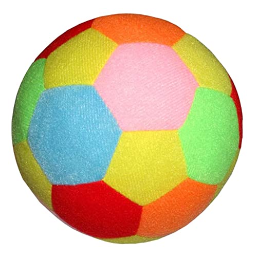 zalati Weicher Fußball Baumwolle Plüsch Indoor Outdoor Spielzeug - Mehrfarbig, 9,5 cm