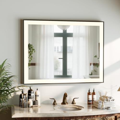 HARRITPURE Vanity Mirror with Lights, 28"x 36" LED Bathroom Mirror by HARRITPURE - Used condition - Image 8