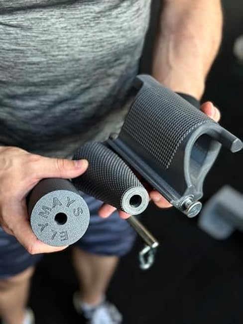 Arm Wrestling Handle Set of 3 ¨C Grip Strength Trainer with Metal Mount, 3 Attachments for Wrist, Forearm, and Finger Strengthening