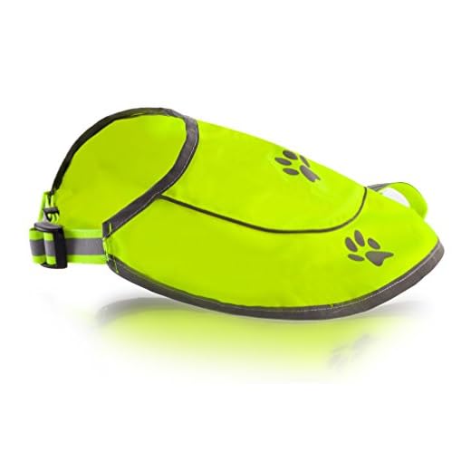 Dog Safety Reflective Vest Dog Safety Reflective Vest, Hunting Waterproof Yellow Vest for Best Visibility at Day and Night with Clasp, Connectors Comfortable Adjustable Size Size M - Yellow Color