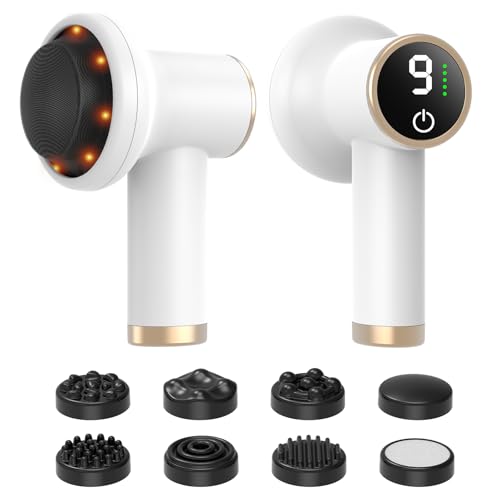 Masseur corporel, appareil de massage Appareil de Massage Anti-Cellulite & Sculpteur Corporel, Masseur Électrique Portable, 8 Têtes & 9 Vitesses pour Massage Profond