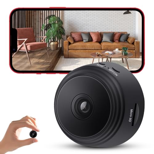 YISPK Hidden Camera,1080P HD WiFi Mini Nanny Cam with...