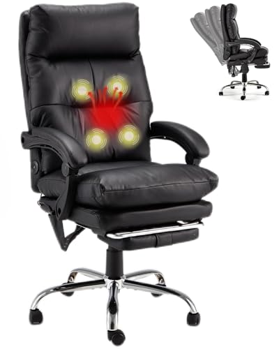 HOMREST Heated Reclining Office Chair with Massage