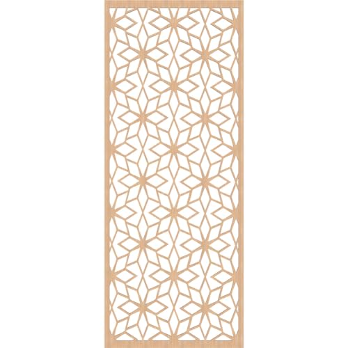 Image of Lake Decorative Pierced Fretwork Wood Wall Panels, 27 3 /8 inchW x 69 3 /8 inchH x 3 /8 inchT, Hickory