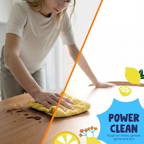 Image of Originally Yellow Lemon Vinegar All Purpose Cleaning Spray | Distilled Cleaning Vinegar | Plant-Derived All Purpose Cleaner | Living Room, Bathroom, & Kitchen | 16 Oz