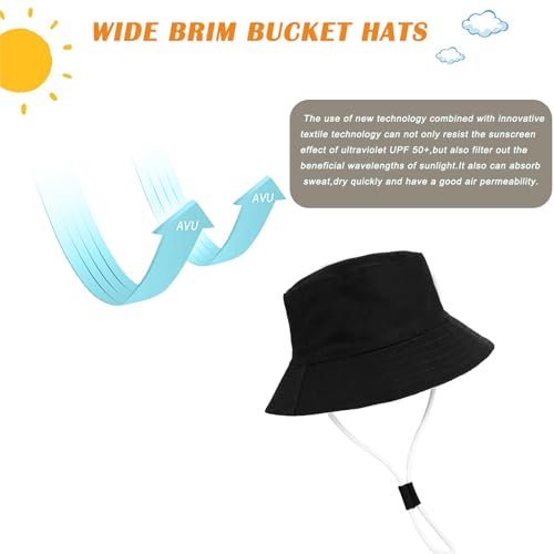 Baby Boy Sun Hat Toddler Summer Bucket Beach Hats for Girls Sun Protection UPF 50+ Cotton Linen4