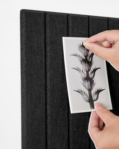 Large Cork Board, 48" X 36" Bulletin Board, 12 Pack Felt Pin Boards Cork Boards for Walls Office Home Decor, Classroom with 60 Safe Removable Adhesive Tabs Black image 4