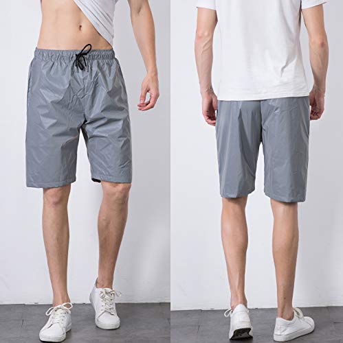 LZLRUN Reflective Shorts Pants Men Fluorescent Trousers Casual Night Jogger2