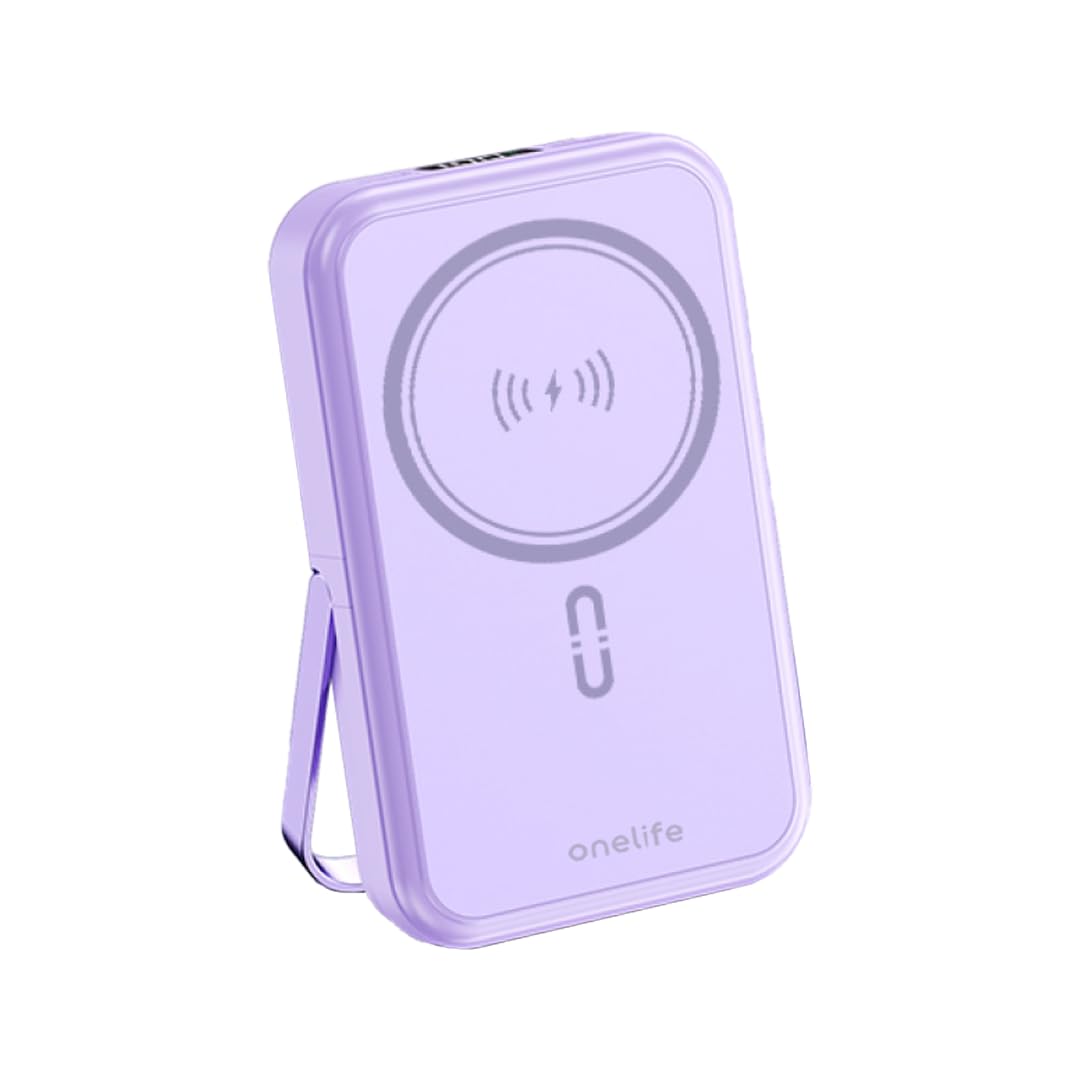 OneLife 10000mAh 15W Fast Charging Power Bank | Digital Display | Built-in Cables | Wireless Charging | Type-C & USB-A Output | Slim & Portable | Black-image-21