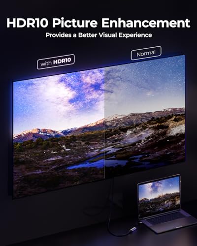 Adaptador USB C a HDMI 8K@60Hz, Compatible Thunderbolt 3/4 miniatura 5