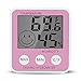 Produktbild TopSun DC108 Digital LCD Indoor Feuchtigkeit Meter Hygrometer Thermometer Temperatur mit Stand & Kühlschrank Kühlschrank (Rot)