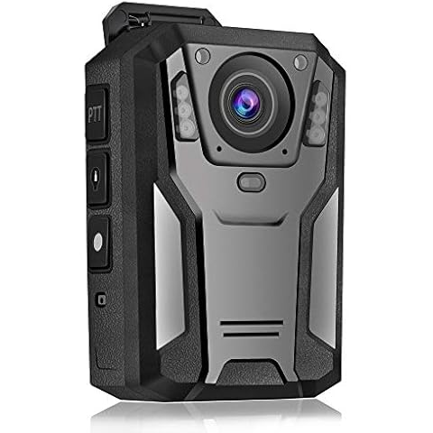 JWKG P100 2K Police Body Camera 64GB Body Cam 12 Hours Continuous Recording USB-C Infrared Night Vision Waterproof Shockproof Lightweight Data-encrypt for Law Enforcement Record Cover