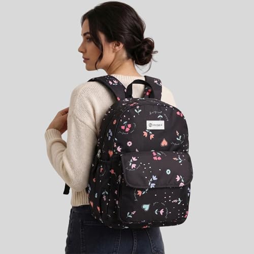 Image of HYDER Bloom 15L Cute & Stylish College Bag for Girls | Padded Laptop Compartment | School, College, Office, Travel & Tuition Bag for Women | Durable Backpack