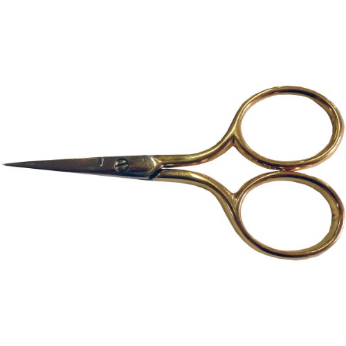 Bohin Embroidery Scissors, 2.875-Inch, Gilt Handle